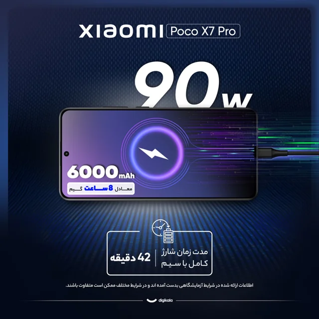 گوشی موبایل شیائومی مدل Poco X7 Pro دو سیم کارت ظرفیت 512 گیگابایت و رم 12 گیگابایت - گلوب 101650718