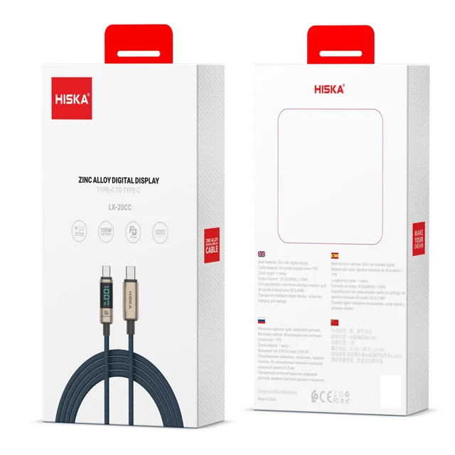 کابل تبدیل USB-C به USB-C هیسکا مدل LX-20CC طول 1 متر 101711707