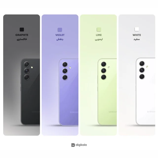 گوشی موبایل سامسونگ مدل Galaxy A54 5G دو سیم کارت ظرفیت 128 گیگابایت و رم 8 گیگابایت - ویت 101650504