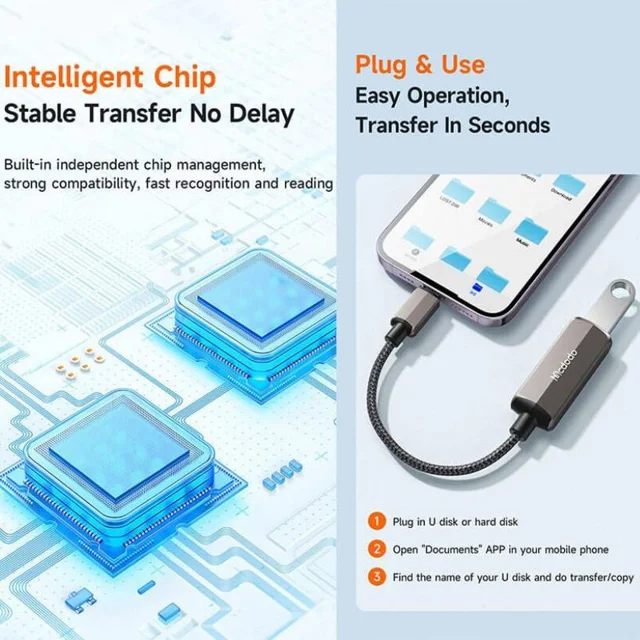 مبدل لایتنینگ به USB3.0 / لایتنینگ مک دودو مدل CA269 101650866
