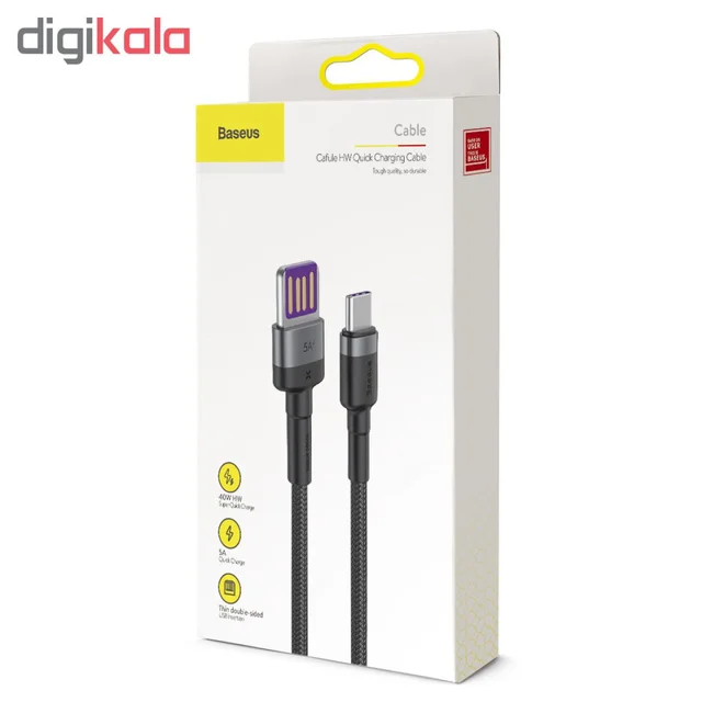 کابل تبدیل USB به USB-C باسئوس مدل CATKLF-PG1 طول 1 متر 101650966