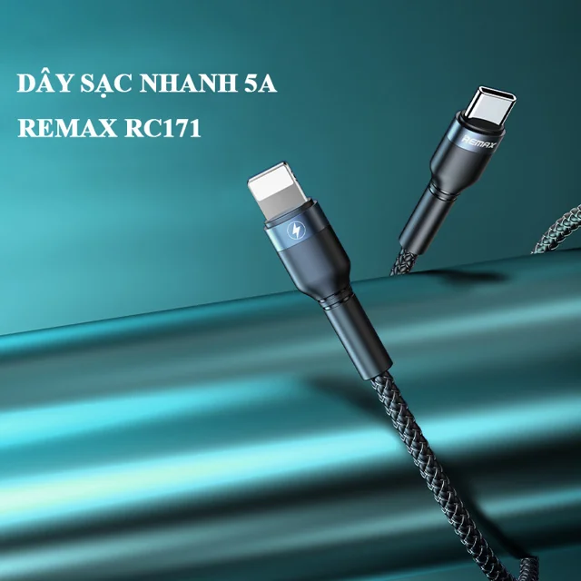 کابل تبدیل usb-c به لایتنینگ ریمکس مدل RC-171 طول 1 متر 101711440