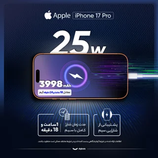 گوشی موبایل اپل مدل iPhone 17 Pro ZAA تک سیم کارت + eSim ظرفیت 256 گیگابایت و رم 12 گیگابا 101650020