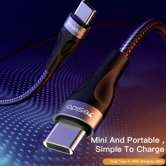 کابل تبدیل usb-C به usb-C یسیدو مدل CA83 طول 0.3 متر 101711535