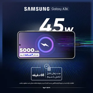 گوشی موبایل سامسونگ مدل Galaxy A36 دو سیم کارت ظرفیت 128 گیگابایت و رم 8 گیگابایت - ویتنام 101650499