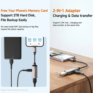 مبدل لایتنینگ به USB3.0 / لایتنینگ مک دودو مدل CA269 101650862
