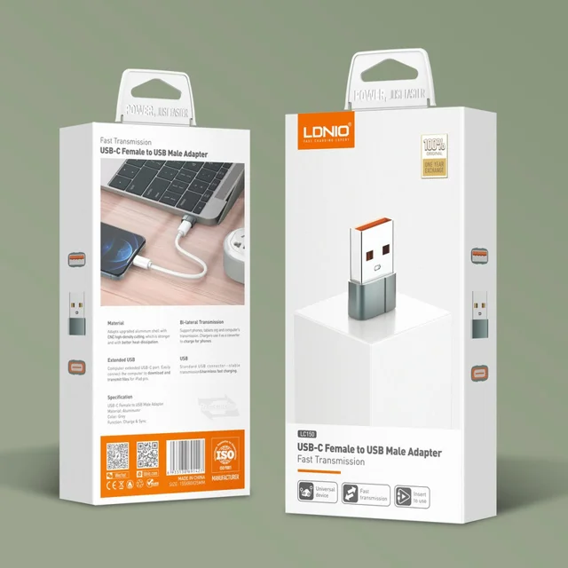 مبدل USB-C به USB الدینیو مدل LC150 101650949