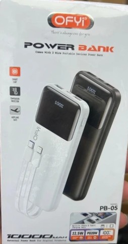پاوربانک 10000 میلی آمپر OFYI مدل PB-05